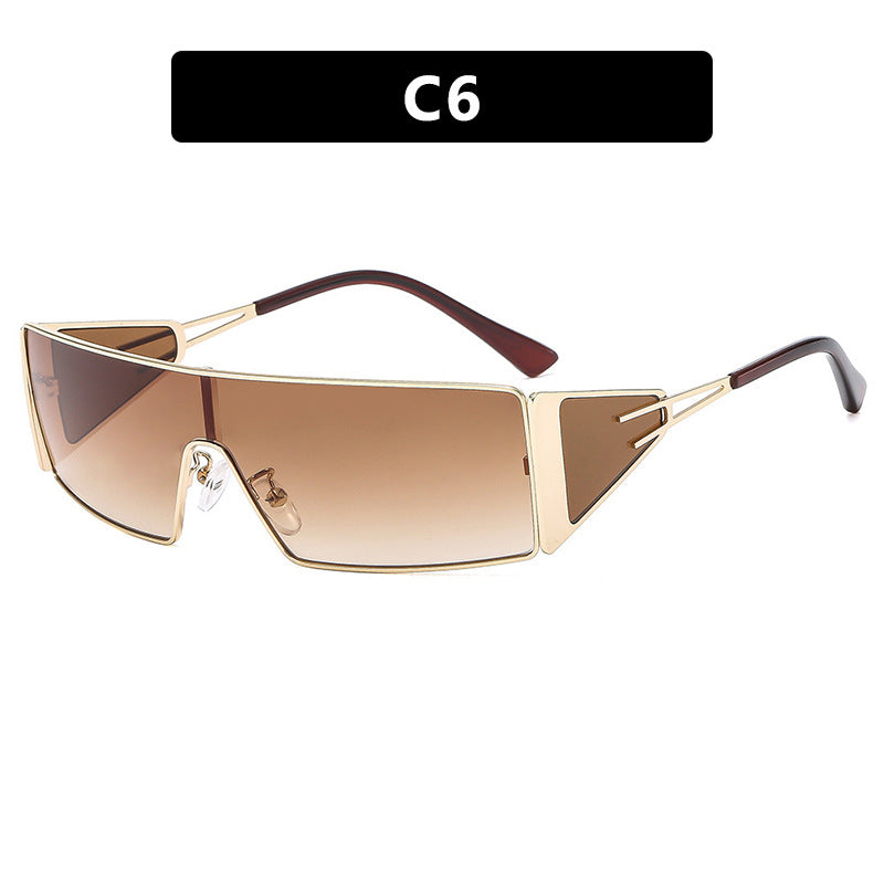 Metal Sunglasses Fashion Box Versatile Hot Girl Outdoor Sunglasses Women's Sunglasses Premium