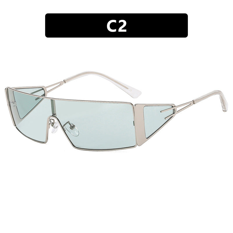 Metal Sunglasses Fashion Box Versatile Hot Girl Outdoor Sunglasses Women's Sunglasses Premium