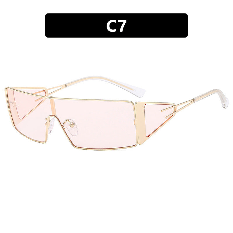 Metal Sunglasses Fashion Box Versatile Hot Girl Outdoor Sunglasses Women's Sunglasses Premium